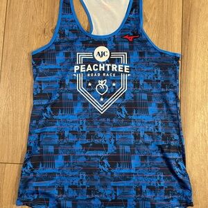 Mizuno Blue and Black Peachtree Road Race Tank Top - never worn